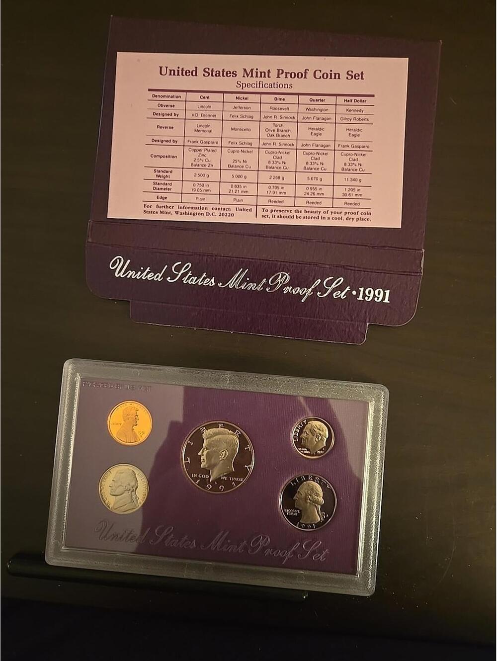1991-S United States Mint Proof Set - All Original in OGP